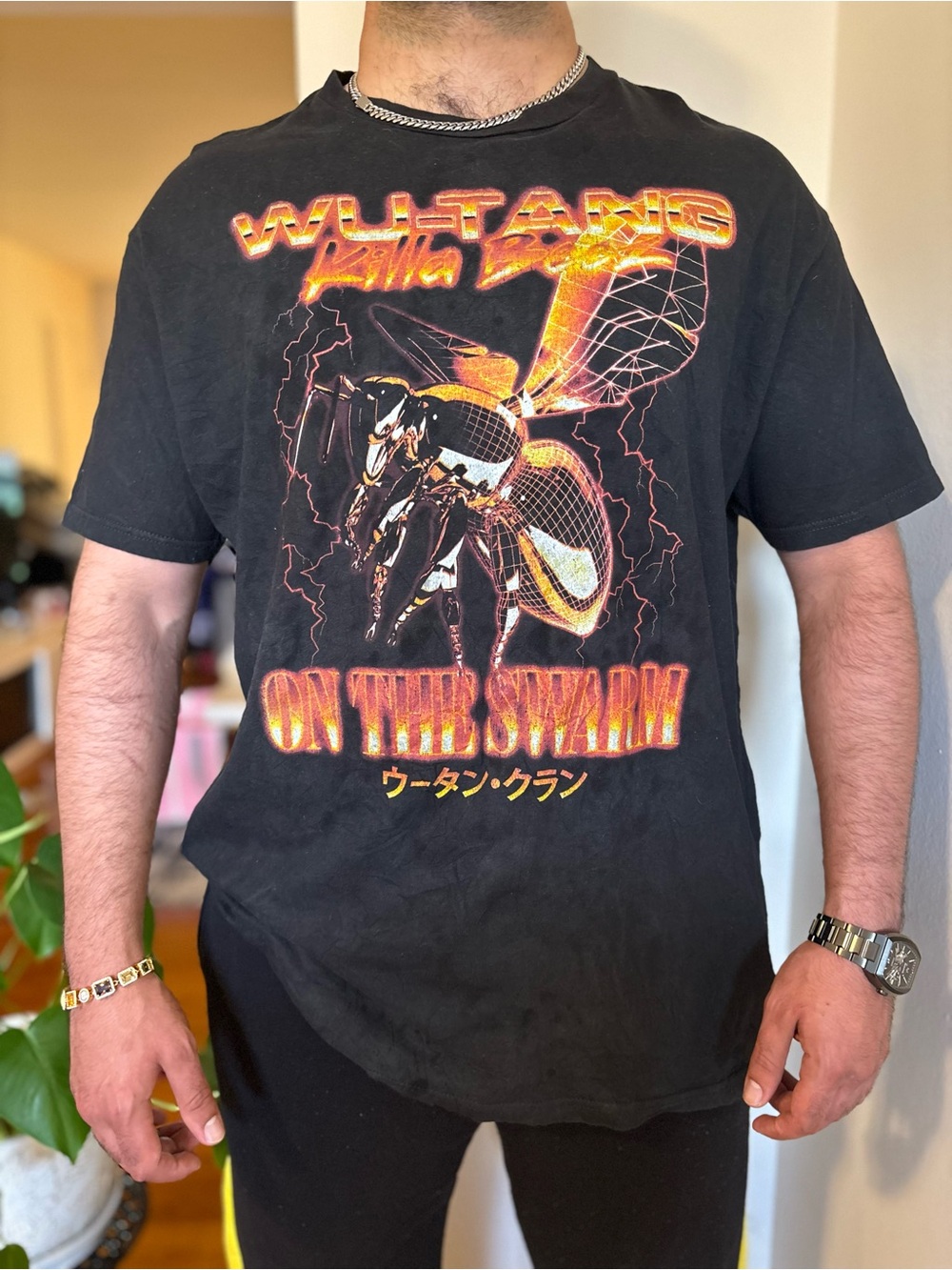 Y2K 🎤 Wu-Tang Clan Black 'On The Swarm' Graphic Tee